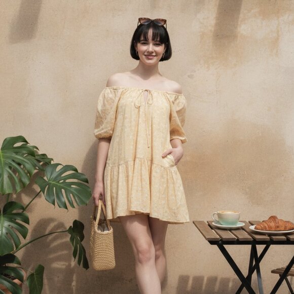 NWT MON RENN Fling Mini Dress - Picture 1 of 6